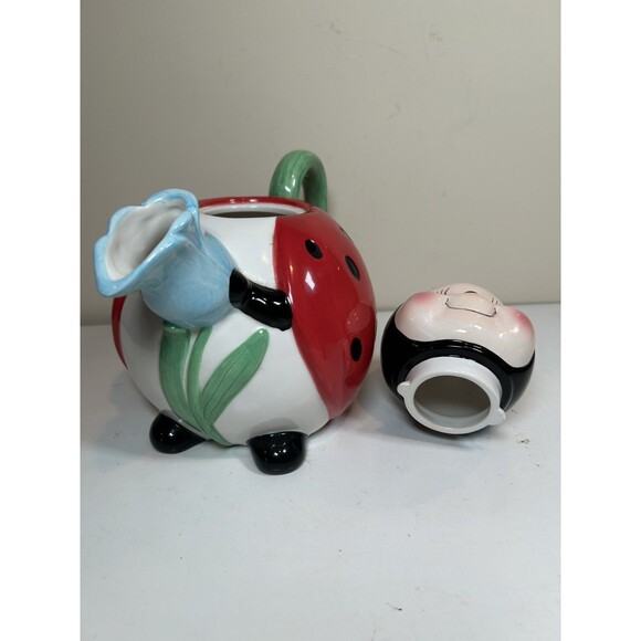 Burton & Burton Ladybug Teapot No Chips Or Cracks - Picture 4 of 5